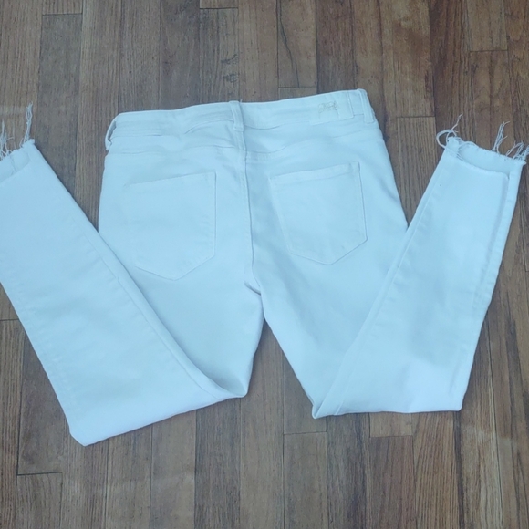 Zara Crisp White Denim Jeans - Size 8 - Picture 2 of 6